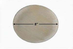 Plato de Servir de Hoja de Palma Areca de 20 cm, Ecológico, Biodegradable, Desechable, Minimalista, Color Sólido, para Fiestas, con Grabado - Product Image 3