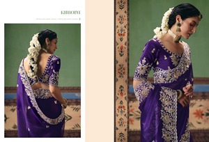 Beautiful Traditional Indian Designer Soft Chiffon <b>Saree</b> with Pakistani Style Wedding Party Wear High-quality Fancy Design - Product Image 2