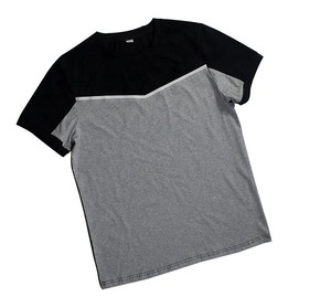 Conjunto de dos piezas de moda para hombre: camiseta de algodón con bloques de color y pantalones cortos de elastano, personalizable con LOGO. Ver reseñas. - Product Image 4