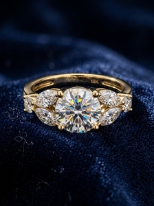 Anillo Toi Et Moi de Oro Blanco de 14K con Diamante Cultivado en Laboratorio Rebeca y Certificación IGI, Regalo Moderno para Compromiso o Boda de Mujer - Product Image 4