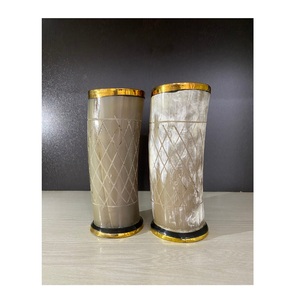 Copa de vino blanco de cuerno natural de búfalo, vaca y buey, para fiestas, para agua, cerveza, té, café, 2 piezas - Product Image 6