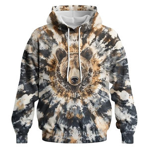 Sweat à capuche style Dye pour homme, imprimé animal 3D, pull à capuche unisexe, streetwear décontracté, graphique, manches longues, confortable - Product Image 1
