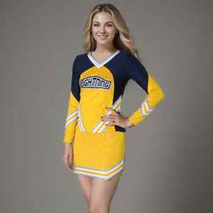 Nouveaux ensembles d'uniformes de cheerleading pour femmes adultes, robes de danse personnalisées, vêtements de sport pour événements, couleurs et logo personnalisés, service OEM - Product Image 6