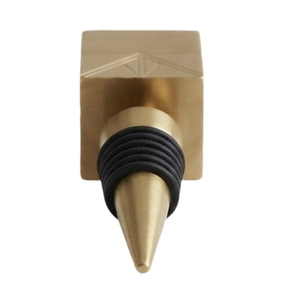 Bouchons à vin personnalisés de taille moyenne, bouchons de bouteille en acier inoxydable plaqué or, faits à la main - Product Image 5