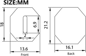 Couteau de chasse et de camping en plein air personnalisé, lame en acier Damas de 115 mm, manche octogonal japonais en résine et bois, fait main - Product Image 5