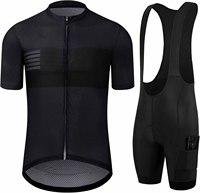 Ensemble maillot et short de cyclisme unisexe léger coupe-vent, idéal pour l'été, avec poches sublimées et short rembourré – Vente chaude