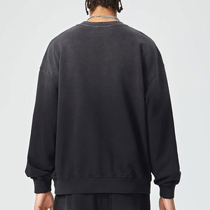 Design Your Own Logo Men Acid Wash Sweatshirt Casual Wear Latest Design Men Basics Acid Wash Sweatshirt - Product Image 3