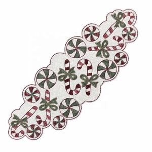 Chemin de Table perlé en verre fait à la main de haute qualité plaque de chargeur perlé Accent de Table décoratif pour les mariages à manger et l'utilisation quotidienne - Product Image 3