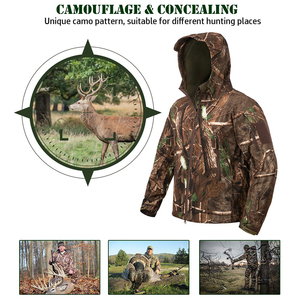 Veste de chasse tactique pour homme 2026, fermeture éclair sur le devant, capuche réglable, plusieurs poches de rangement, imperméable, vêtements d'hiver - Product Image 4