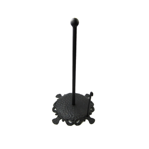 Black Metal Standing Tissue <b>Paper</b> Holder With Vintage Design For <b>Kitchen</b> Tabletop Decor Handmade <b>Paper</b> Towel Holder - Product Image 1