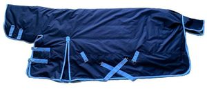 Couverture d'hiver pour cheval, marine, 200g et 350g de rembourrage, poids moyen et lourd - Product Image 2