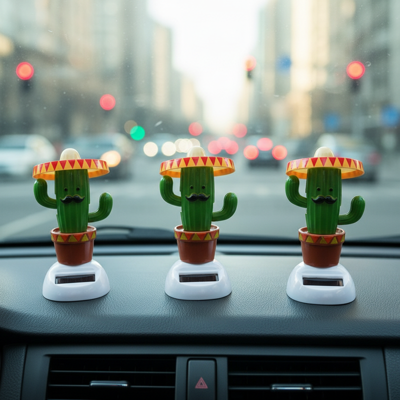 Car Ornaments Soldier Solar Powered Dancing