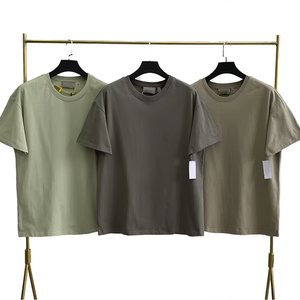 Camiseta de algodón de 260 g de alto gramaje con hombros caídos, oversize, transpirable, lavada, estilo streetwear de verano, camiseta básica premium personalizada para hombre, proveedor. - Product Image 1