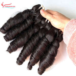 2025 articles chauds vapeur rebondissant trame bouclée Extensions de cheveux couleurs noires 100% cheveux humains vierges vietnamiens - Product Image 3