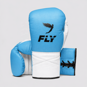 Manufacture OEM High Quality Genuine Cowhide Leather Custom White & Orange Fly Boxing Sparring Gloves For Boxing Fight Training - Product Image 5