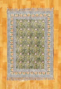 Rajasthani In Thiết Kế Hoa Mô Hình Làm Việc Thảm 100% Handmade Chất Liệu Thảm Dhurries Cho Nhà Phòng Khách Trang Trí - Product Image 2