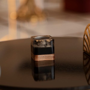 Quemador de Incienso de Madera de Sándalo Negro con Detalles en Oro, Difusor de Bakhoor Ecológico para Decoración del Hogar - Product Image 2