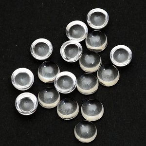 Cristal de cuarzo natural, cabujón liso redondo de 10mm, piedras preciosas sueltas semipreciosas pulidas de proveedor verificado con envío rápido - Product Image 1
