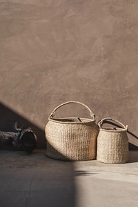 Seagrass <b>basket</b> with handle Handmade <b>Storage</b> <b>Basket</b> Wholesale eco-friendly Made in Viet Nam - Product Image 4