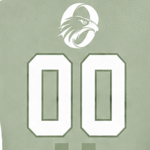 Maillot de sport athlétique vert sauge et blanc à manches courtes, col rond, bande centrale, pour entraînement sportif, performance, équipe, baseball - Product Image 5