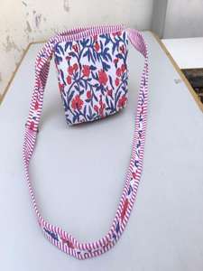 Sac à bandoulière matelassé en coton pour femme, style bohème, imprimé floral, lavable, écologique, sacoche d'été simple - Product Image 4