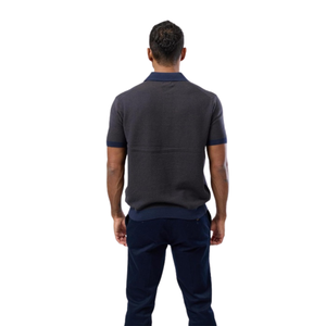 Polo de Algodón Texturizado para Hombre, Manga Corta, Tela Suave Premium, Corte Ajustado, Estilo Casual Elegante, Ropa de Verano, Venta al Por Mayor - Product Image 6