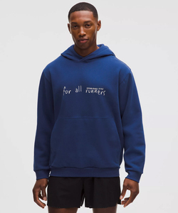 Sudadera con Capucha Azul para Hombre, Talla Grande, de Algodón French Terry, para Corredores, Estampado Informal, Ropa de Otoño - Product Image 1