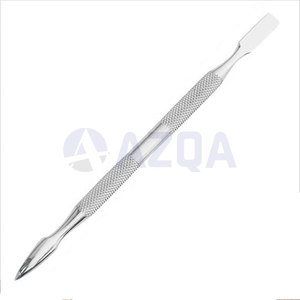 Pousse-cuticules réutilisables à double tête en acier inoxydable pour le soin des ongles, le nettoyage des cuticules et le nail art professionnel - Product Image 2