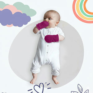 Mitaines pour bébé de qualité supérieure en coton ou en coton de bambou, design doux et respirant - Product Image 2