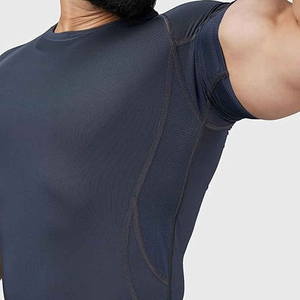 <b>Compression</b> <b>Shirt</b> For Men Quick Dry Fabric Manufacturer Men <b>Compression</b> Tee <b>Custom</b> <b>Design</b> Gym Wear Supplier Mens - Product Image 4