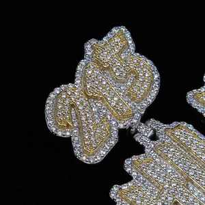 Colgante de Personaje Inflable Personalizado Estilo Hiphop, Modelo de Personaje de Dibujos Animados con Moissanita y Plata, Decoración Luminosa para Fiestas, Regalo - Product Image 2