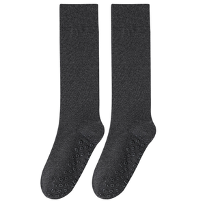 Chaussettes de yoga pour femmes, montantes, en coton peigné, pour jambes affinées, chaussettes de danse pour mollets, longues, avec adhérence, pour le sport et l'amincissement - Product Image 5