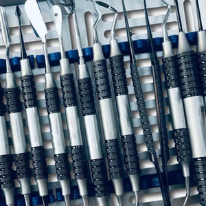 Kit d'outils de nettoyage manuel d'implants dentaires 5 pièces, instruments de chirurgie buccale personnalisés, certifié CE Classe I - Product Image 3