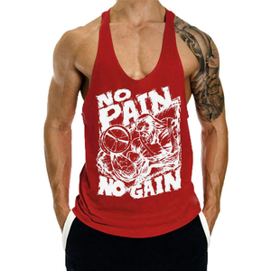 Camiseta Deportiva Personalizada para Hombre, Transpirable, Ecológica, de Spandex/Algodón, Tejida, con Parches, Casual, de Secado Rápido, Cuello Redondo, Sin Mangas, para Gimnasio - Product Image 3