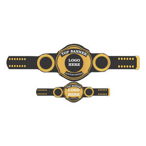 Ceinture de championnat personnalisée en alliage de zinc multicolore avec texte personnalisé, taille haute, unisexe, pour arts martiaux et entraînement sportif - Product Image 1