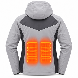 Rechargeable USB <b>Heated</b> Winter Jacket Smart Temperature Control Outdoor Hooded <b>Coat</b> <b>Men</b> Women Custom OEM - Product Image 2