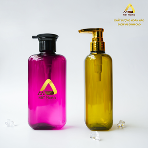 Diseño personalizado 350ml Botella de bomba de PET transparente OEM Envase cosmético de plástico para champú y gel de ducha Proveedor de Vietnam - Product Image 5