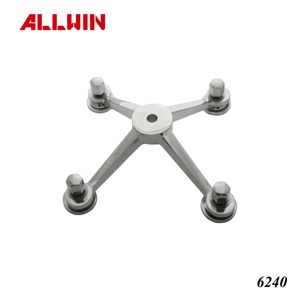 ข้อต่อเหล็กสแตนเลสแบบติดตั้งบนเสา 1 ทาง สำหรับราวจับ - Product Image 6