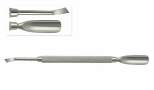 ที่ดันและทำความสะอาดหนังกำพร้าเล็บสแตนเลสแบบปลายสองด้าน เงาเหมือนกระจก คุณภาพดี น้ำหนักเบา ใช้ซ้ำได้ มีตัวเลือกสกรีนโลโก้ - Product Image 3