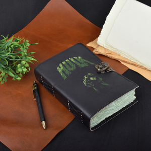 <b>A5</b> Powerful Green Monster <b>Diary</b> Notebook 100 Pages Lockable Journal | Action Graphic Design Creative Writing Premium Cover Gift - Product Image 5