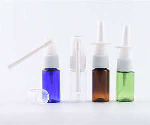 XB12 Household Use Screw Screen Printing Multiple Colors <b>10ml</b> Mini Cylinder Amber New Cap PET/PP Unalilia Nasal Spray <b>Bottle</b> - Product Image 3