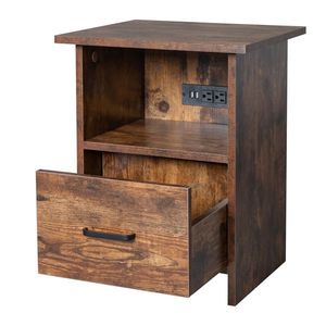 Comodini Singoli Vintage in Truciolato Effetto Legno con Triamina, Adesivi per Strati Superiori/Inferiori, Universali Senza Tracce - Product Image 6