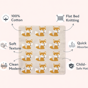 Manta de Bebé Moderna, Ecológica, Suave y Transpirable, 100% Algodón Tejido, 70x100 cm, Ligera, para Uso en las Cuatro Estaciones, para Cama Infantil - Product Image 3