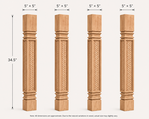 Solid Wood Table Leg Premium Hardwood Replacement Furniture Legs for Dining Tables <b>Desks</b> Cabinets and <b>Workstations</b> - Product Image 2