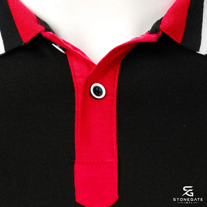 Camiseta de golf informal transpirable de manga corta para hombre, de algodón premium, fabricante OEM, MOQ bajo, polos de color sólido. - Product Image 4