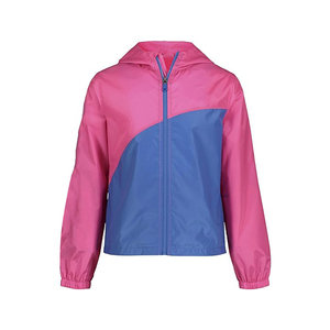 Chaqueta Cortavientos para Mujer, Color Verde Azulado, con Bloques de Color, Capucha, Cierre de Cremallera, Estilo Deportivo, para Todas las Temporadas, Largo Regular - Product Image 6