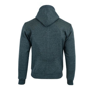 Nouveaux sweats à capuche en molleton de coton 2026, confortables et personnalisables avec logo, fermeture éclair, pour l'hiver, style uni teint - Product Image 4