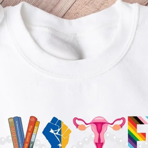 Sudadera Blanca Nueva con Estampado Gráfico de Hermandad Griega para Mujer, Cuello Redondo, Manga Larga, Diseño Personalizado - Product Image 4
