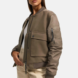 Vestes universitaires personnalisées pour hommes en toile 100% coton imperméable, corps respirant en satin avec poches, style Letterman - Product Image 3