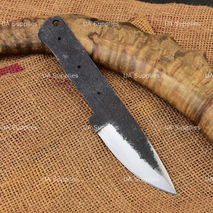 Cuchillo de Hoja Fija Personalizado, Acero con Alto Contenido de Carbono, Punta en Forma de Gota, Borde Biselado, Cuchillo de Caza DIY, Material del Mango Personalizado - Product Image 4